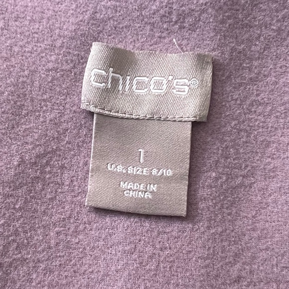 Chicos Plush Knit Topper One Jacket size 1 - 8/10 - Picture 7 of 9